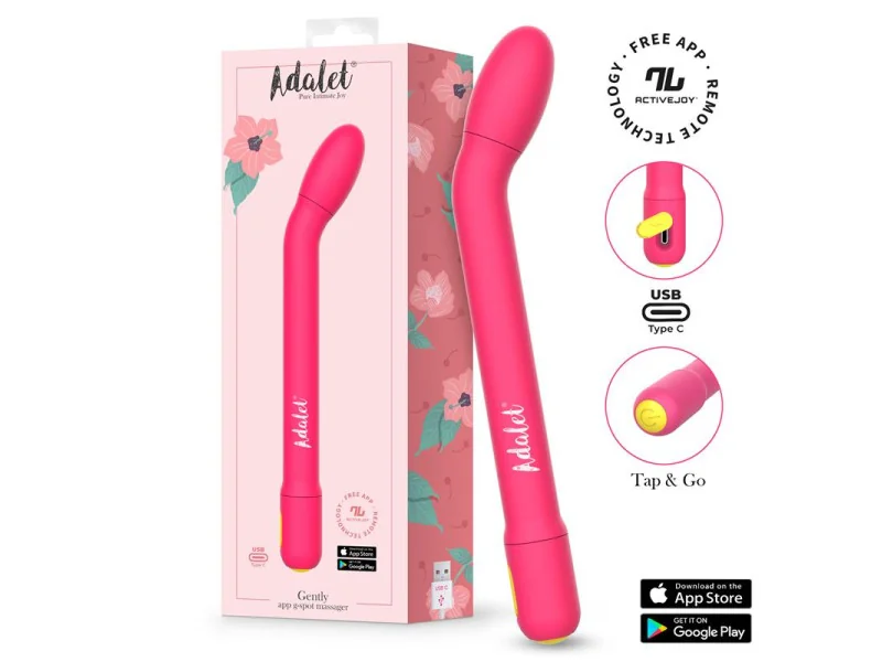 Gently Estimulador Punto G con APP Rosa