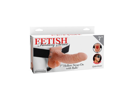 Arnes con Dildo Hueco 7 Natural Arnes con Dildo Hueco 7 Natural