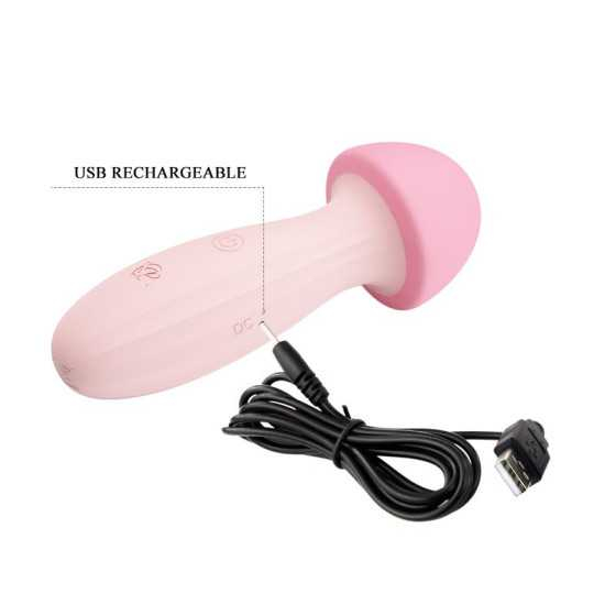 Mushroom Vibrador Masajeador Silicona USB