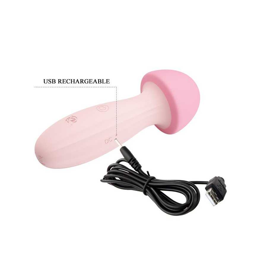 Mushroom Vibrador Masajeador Silicona USB