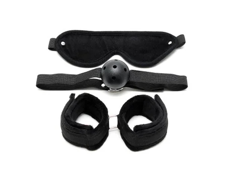 Set de Bondage 3 Piezas Negro