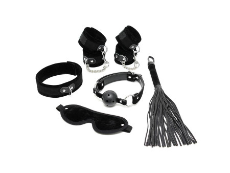 Set de Bondage 6 Piezas Negro Set de Bondage 6 Piezas Negro