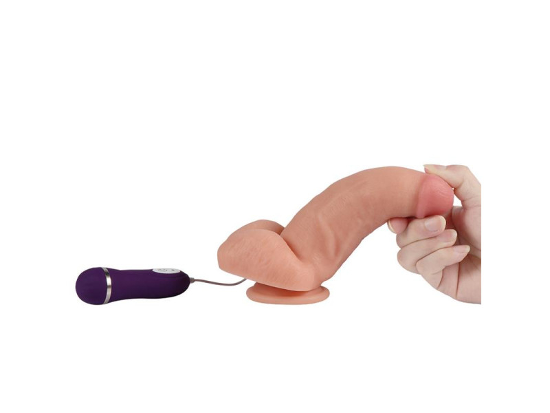 Vibrador Realista Control Remoto Red Eagle 17 cm