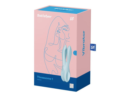 Vibrador Threesome 1 Light Azul