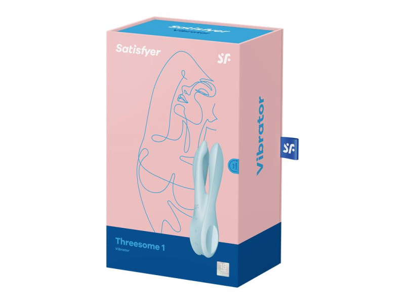 Vibrador Threesome 1 Light Azul