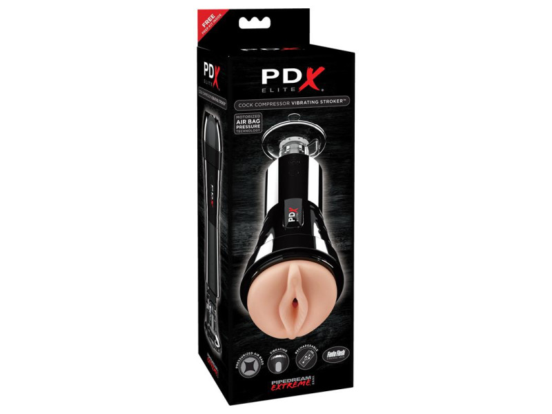 PDX Elite Masturbador Vibrador Cock Compressor