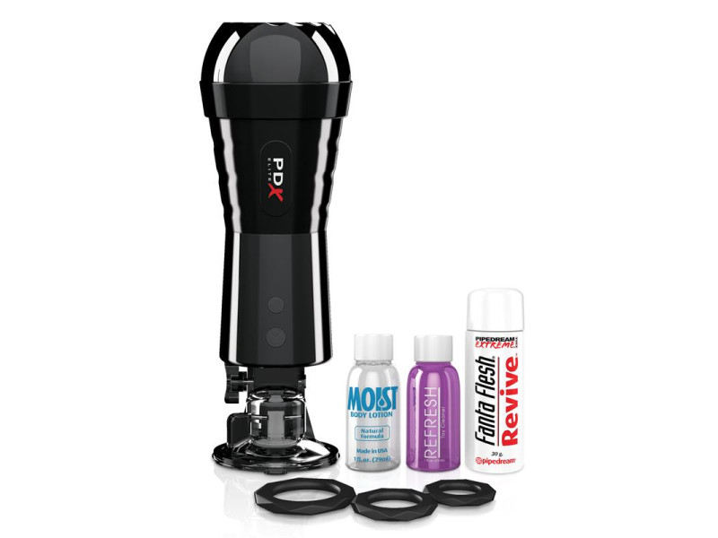 PDX Elite Masturbador Vibrador Cock Compressor