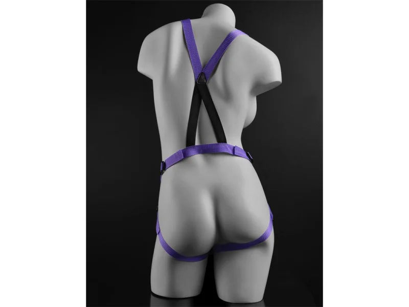 Arnes con Dildo de 19 cm Color Purpura