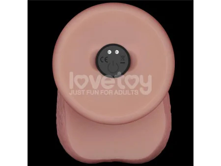 Dildo con Vibracion Piel Deslizante Silicona Dual Layer 8
