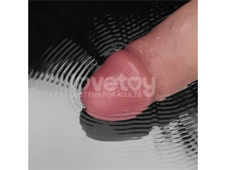 Dildo con Vibracion Piel Deslizante Silicona Dual Layer 8