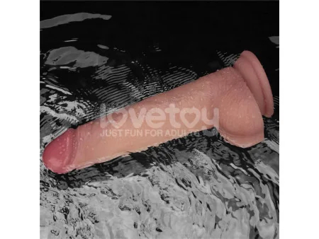 Dildo con Vibracion Piel Deslizante Silicona Dual Layer 85