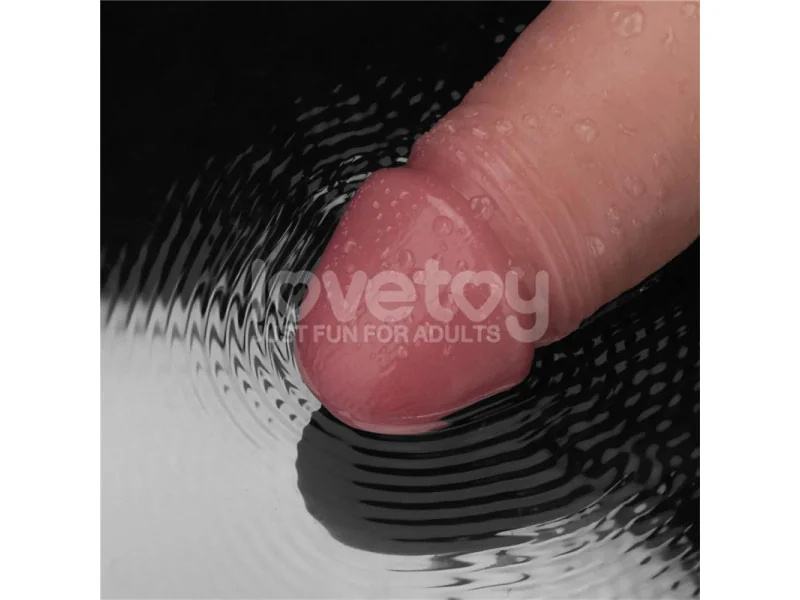 Dildo con Vibracion Piel Deslizante Silicona Dual Layer 85