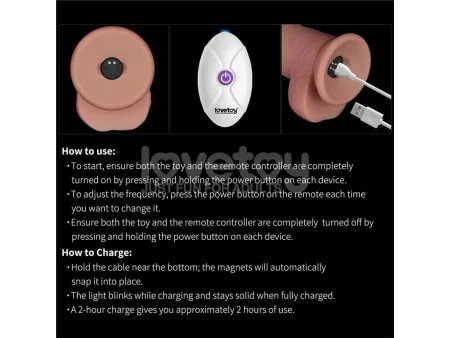 Dildo con Vibracion Piel Deslizante Silicona Dual Layer 85