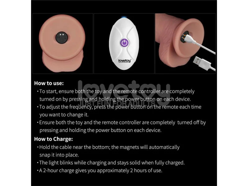 Dildo con Vibracion Piel Deslizante Silicona Dual Layer 85
