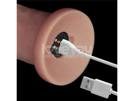 Dildo con Vibracion Piel Deslizante Silicona Dual Layer 9