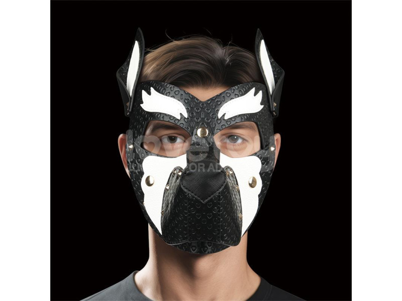 Mascara Cachorro Rebellion Reign Howl Blanco