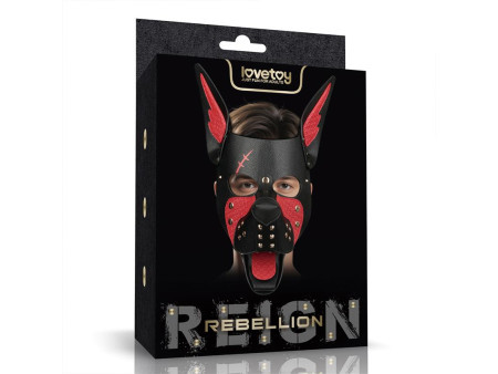 Mascara Cachorro Rebellion Reign Scarred Alpha Rojo