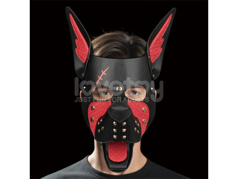 Mascara Cachorro Rebellion Reign Scarred Alpha Rojo