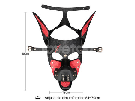 Mascara Cachorro Rebellion Reign Scarred Alpha Rojo