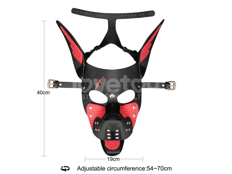 Mascara Cachorro Rebellion Reign Scarred Alpha Rojo