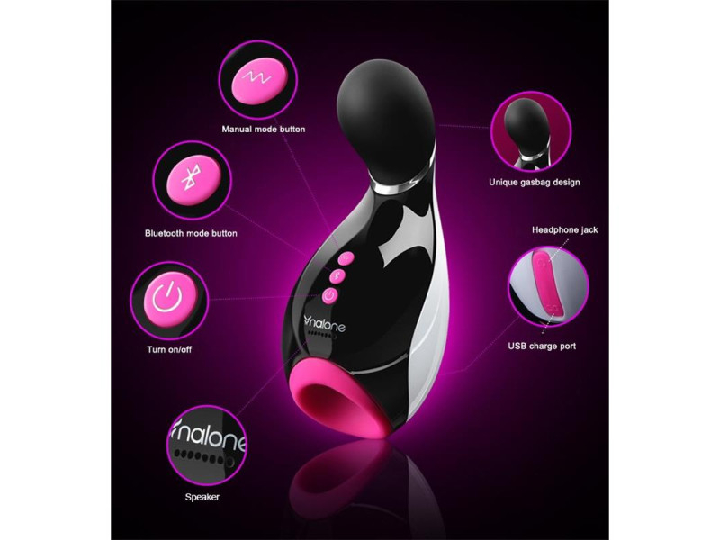 Masturbador Oxxy Negro y Fuchsia