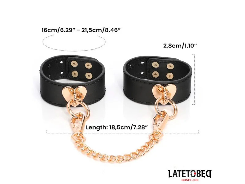 Kit Bondage de 8 Pz Cuero con Maletin de Almacenaje