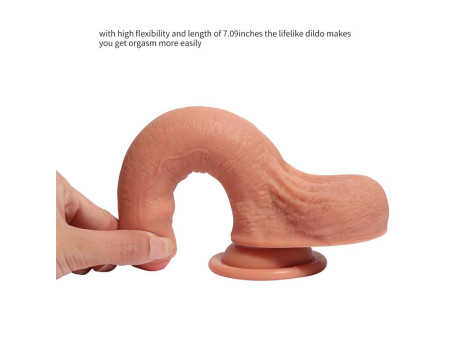 Dildo Silicona Doble Densidad Azazel 18 cm