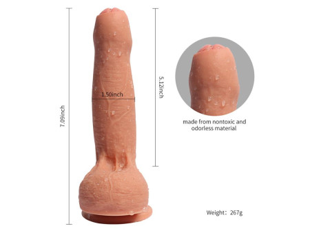 Dildo Silicona Doble Densidad Azazel 18 cm
