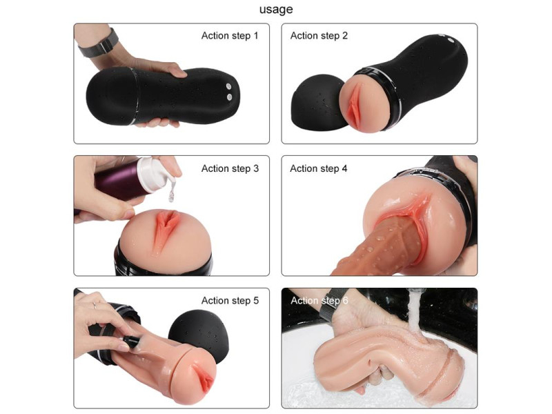 Masturabdor con Vibrador USB Tiny Man