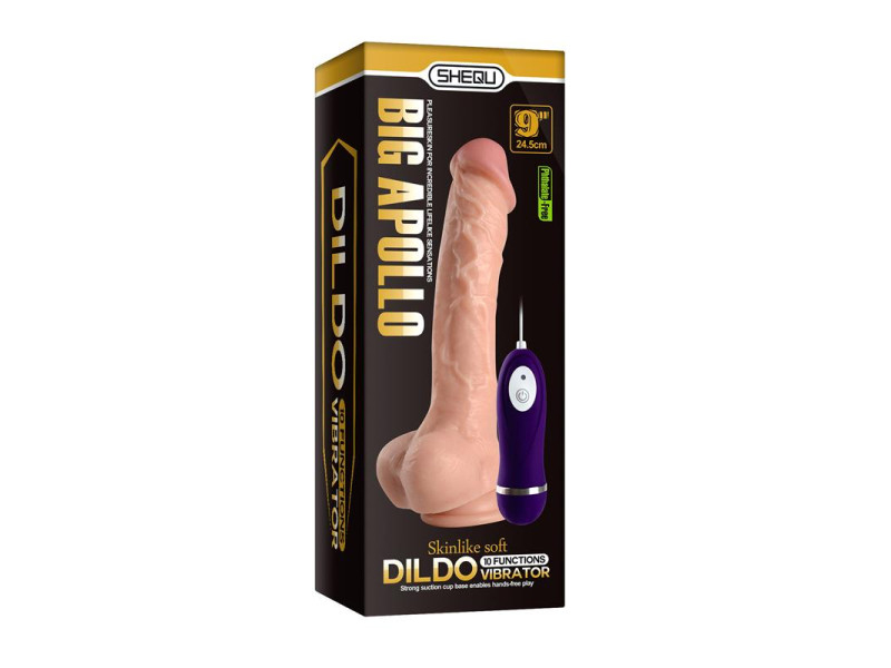 Vibrador Realista Control Remoto Apolo 245 cm