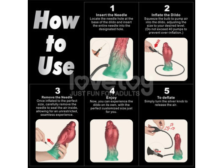 Dildo Inflable Silicona Dual Density 8