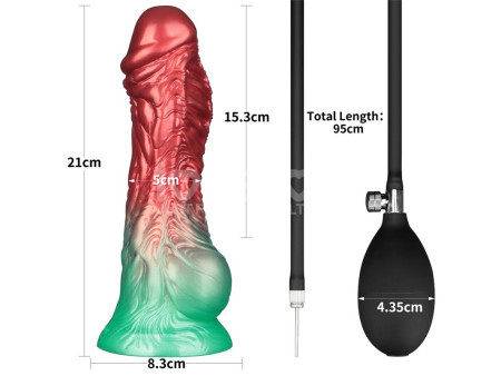 Dildo Inflable Silicona Dual Density 8