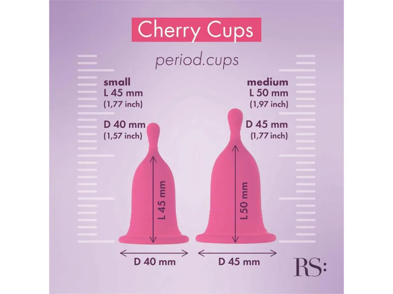 Femcare Cherry Cup Kit Copas Menstruales dos Tallas