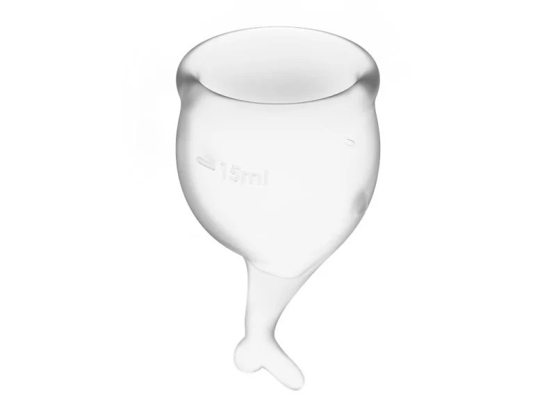 Copas Menstruales Feel Secure Transparent Pack de 2