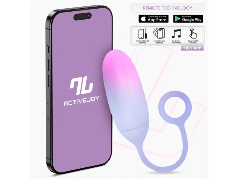 Huevo Silicona Doble Capa con APP Rosa Azul Huevo Silicona Doble Capa con APP Rosa Azul