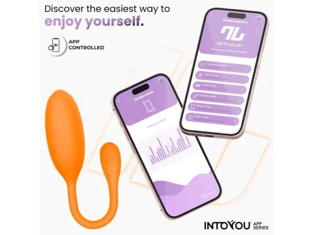 Logan Huevo Vibrador con APP Silicona Unibody Naranja Logan Huevo Vibrador con APP Silicona Unibody Naranja
