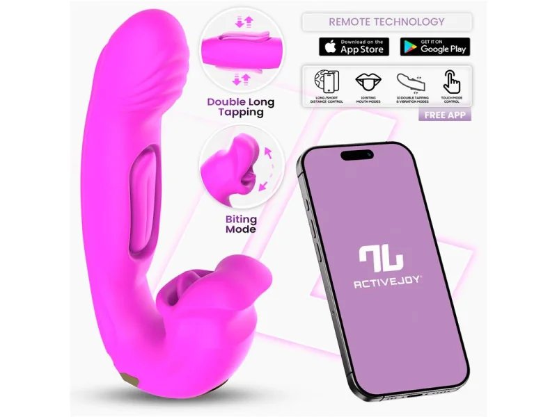 Bimby Vibrador con Mordisqueo y Lengua Doble Tapping con APP