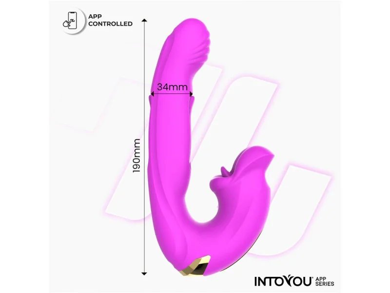 Bimby Vibrador con Mordisqueo y Lengua Doble Tapping con APP