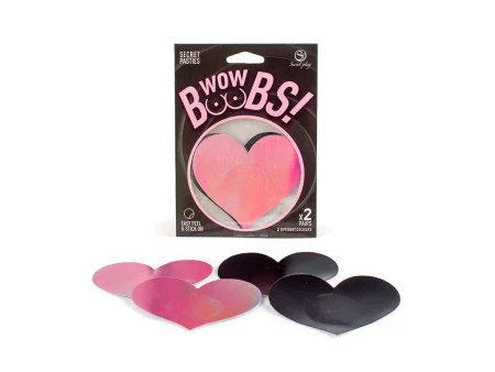 Wow Boobs Pezoneras Corazon Holograficos