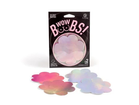 Wow Boobs Pezoneras Flores Holograficos