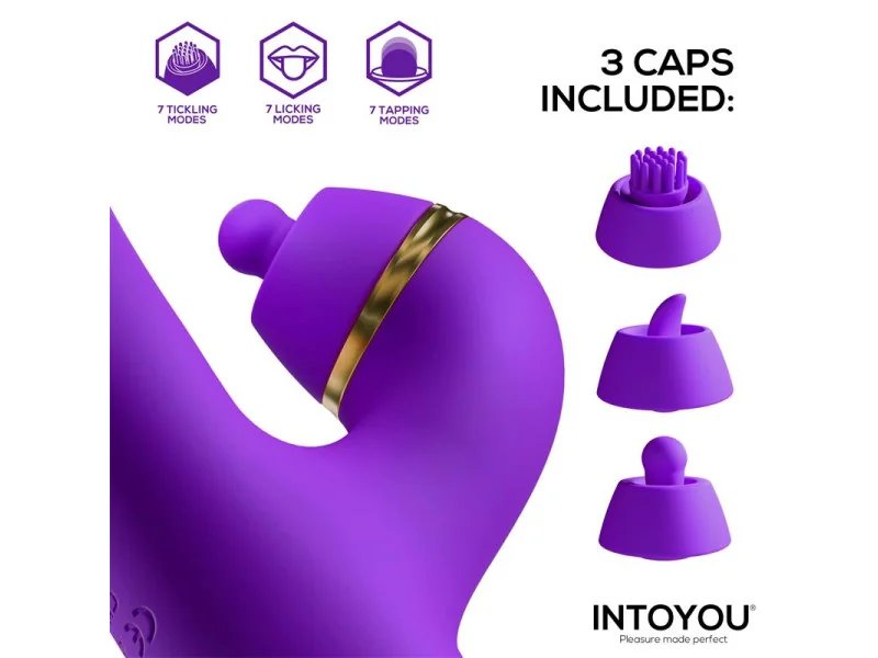 Siter 20 Vibrador con Lengua Flapping Golpeteo y Cabezales Intercambiables