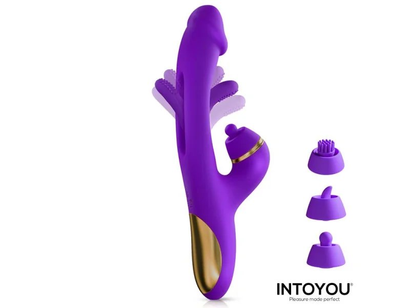 Siter 20 Vibrador con Lengua Flapping Golpeteo y Cabezales Intercambiables