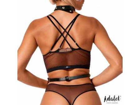 Hilda Arnes de Pecho con Cadenas Cuero Vegano Talla Unica