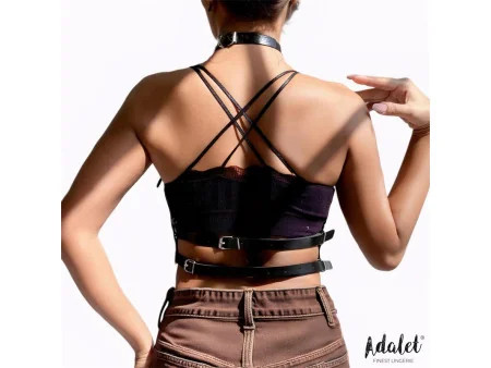 Elva Arnes de Pecho Cuero Vegano Talla Unica