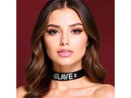Collar Cuero Vegano Slave Talla Unica
