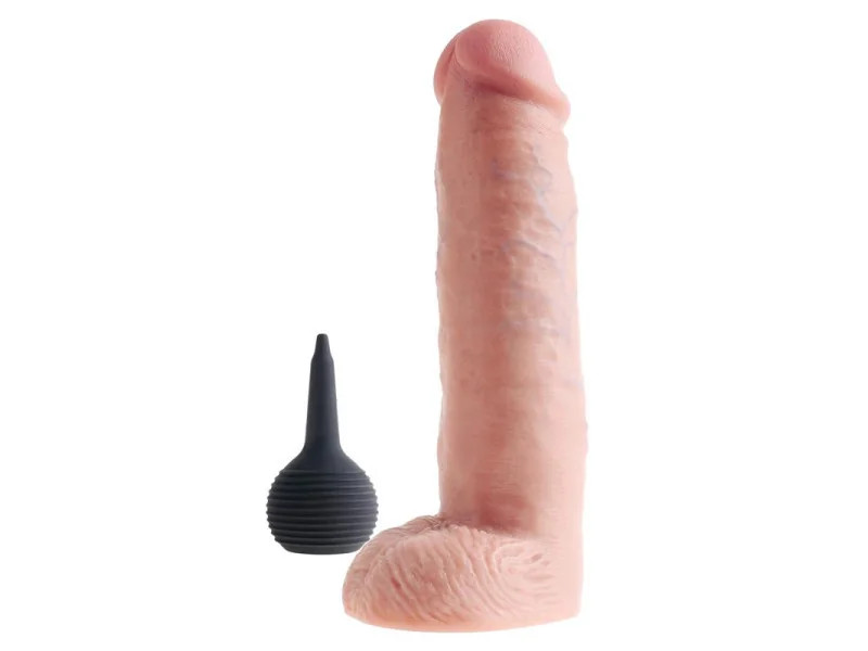 Dildo Reaslista con Testiculos con Eyaculacion 10