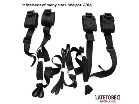 Restricciones para la Cama con Esposas Ajustables Restricciones para la Cama con Esposas Ajustables