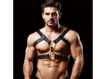 Aurum Arnes Masculino para Bondage Cuero Vegano