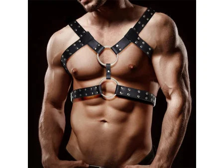 Aurum Arnes Masculino para Bondage Cuero Vegano
