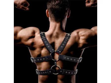 Aurum Arnes Masculino para Bondage Cuero Vegano